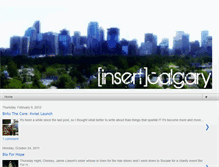 Tablet Screenshot of insertcalgary.blogspot.com