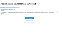Tablet Screenshot of memoriayverdad.blogspot.com