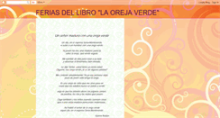 Desktop Screenshot of laorejaverdeferias.blogspot.com