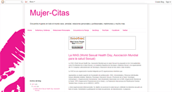 Desktop Screenshot of mujer-citas.blogspot.com