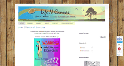 Desktop Screenshot of lifencanvas.blogspot.com