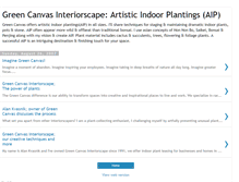 Tablet Screenshot of greencanvasinteriorscape.blogspot.com