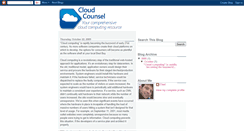 Desktop Screenshot of cloudcounsel.blogspot.com