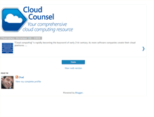Tablet Screenshot of cloudcounsel.blogspot.com