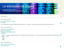 Tablet Screenshot of laeducaciondesogeo.blogspot.com