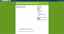 Desktop Screenshot of costruzioneskatepark.blogspot.com