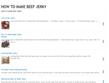 Tablet Screenshot of how-to-make-beef-jerky.blogspot.com