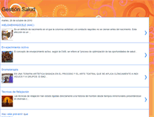 Tablet Screenshot of gestionsalud05.blogspot.com