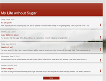 Tablet Screenshot of mylifewithoutsugar.blogspot.com