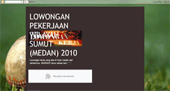 Desktop Screenshot of lokersumut2010.blogspot.com