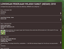 Tablet Screenshot of lokersumut2010.blogspot.com