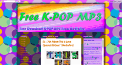 Desktop Screenshot of free-kpop-mp3.blogspot.com