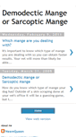 Mobile Screenshot of demodecticmangeorsarcopticmange.blogspot.com