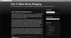 Desktop Screenshot of guidetomakemoneyblogging.blogspot.com