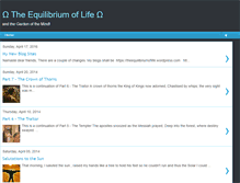 Tablet Screenshot of equilibriumoflife.blogspot.com