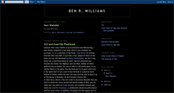 Desktop Screenshot of benrwilliams.blogspot.com