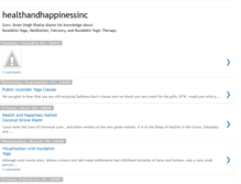 Tablet Screenshot of healthandhappinessinc.blogspot.com