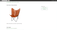 Desktop Screenshot of disenodesillas.blogspot.com