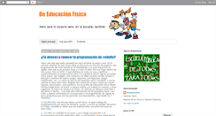 Desktop Screenshot of deducacionfisica.blogspot.com