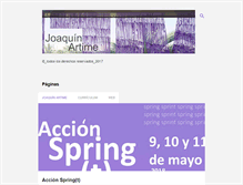 Tablet Screenshot of joaquinartime.blogspot.com