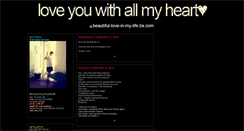 Desktop Screenshot of beautiful-love-in-my-life.blogspot.com