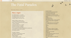 Desktop Screenshot of fatalparadox.blogspot.com