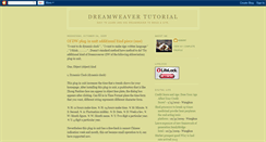 Desktop Screenshot of dreamweavertutorialt1.blogspot.com