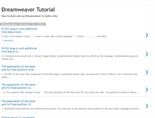 Tablet Screenshot of dreamweavertutorialt1.blogspot.com