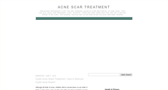 Desktop Screenshot of about-acne-scar-treatment.blogspot.com