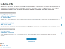 Tablet Screenshot of kidslikeinfo.blogspot.com