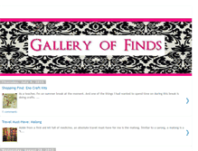 Tablet Screenshot of galleryoffinds.blogspot.com