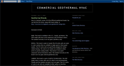 Desktop Screenshot of commercialgeothermalhvac.blogspot.com