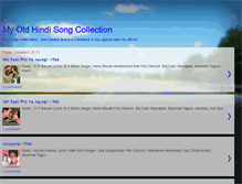 Tablet Screenshot of myoldhindisongs.blogspot.com