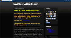 Desktop Screenshot of nwosurvivalguide.blogspot.com