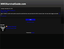 Tablet Screenshot of nwosurvivalguide.blogspot.com