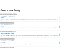 Tablet Screenshot of equitygenerational.blogspot.com