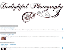 Tablet Screenshot of deelightfulphotography.blogspot.com