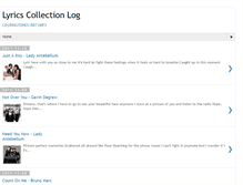 Tablet Screenshot of lyrics-collection-log.blogspot.com