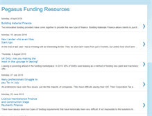 Tablet Screenshot of pegasusfunding.blogspot.com