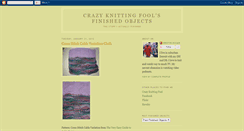 Desktop Screenshot of crazyknittingfoolfos.blogspot.com