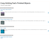 Tablet Screenshot of crazyknittingfoolfos.blogspot.com
