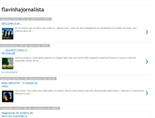 Tablet Screenshot of flavinhajornalista.blogspot.com