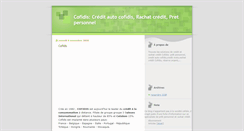 Desktop Screenshot of credit-cofidis.blogspot.com