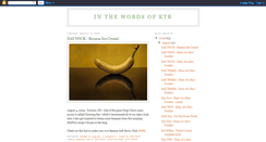 Desktop Screenshot of inthewordsofktb.blogspot.com