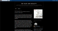 Desktop Screenshot of dbhairandbeauty.blogspot.com