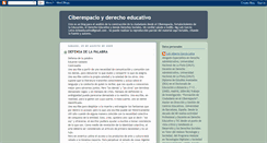 Desktop Screenshot of ciberespacioyderechoeducativo.blogspot.com