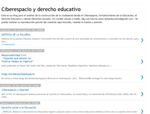 Tablet Screenshot of ciberespacioyderechoeducativo.blogspot.com