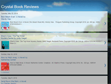 Tablet Screenshot of crystalbookreviews.blogspot.com