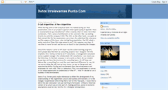 Desktop Screenshot of datosirrelevantes.blogspot.com