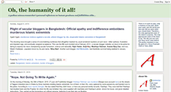 Desktop Screenshot of ohthehumanityofitall.blogspot.com